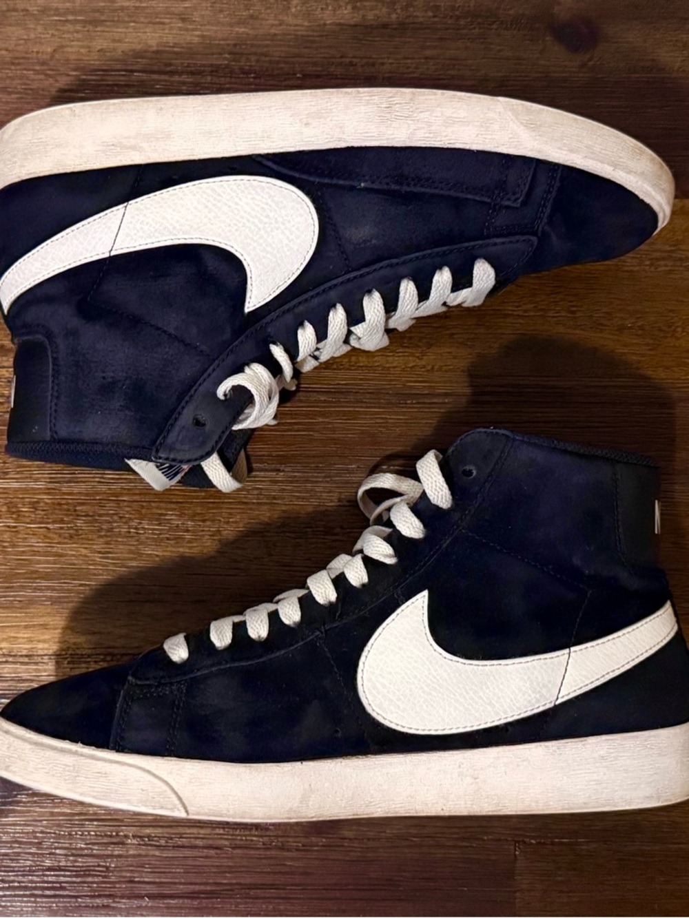 Nike Blazer 77 Vintage Suede Mid Black - Women Size 9 (7.5M) Iconic Summer DEAL